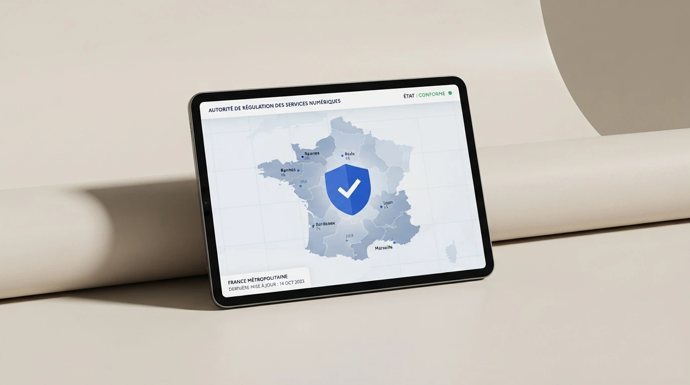 Logo de l'Autorité nationale des jeux sur fond blanc, accompagné de la mention « République française »