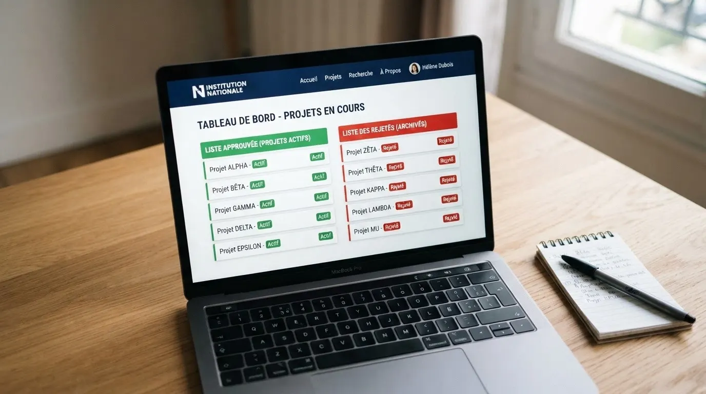 Capture d'écran du site de l'ANJ affichant la liste des opérateurs agréés et la liste noire des sites bloqués