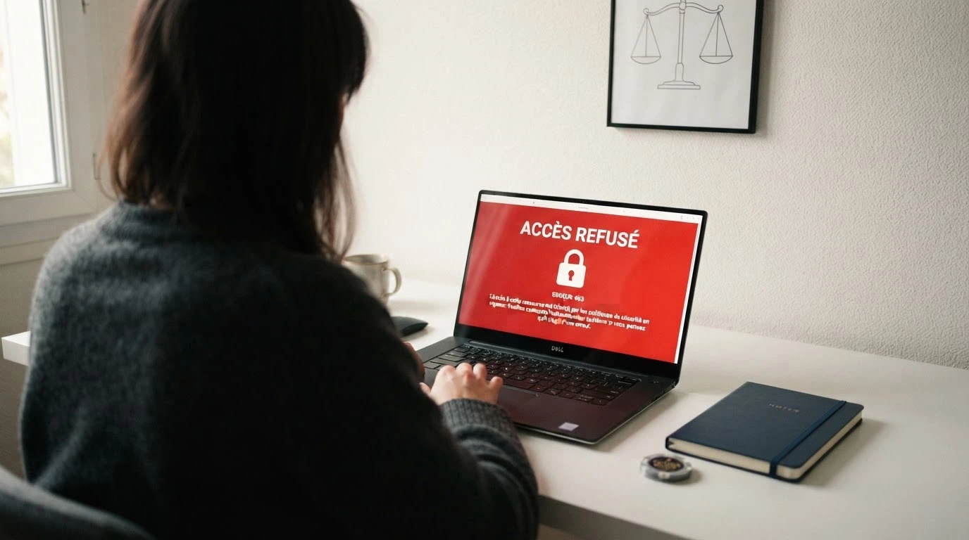 Le logo de l'ANJ à côté d'un extrait du code de la sécurité intérieure français et d'un panneau d'interdiction