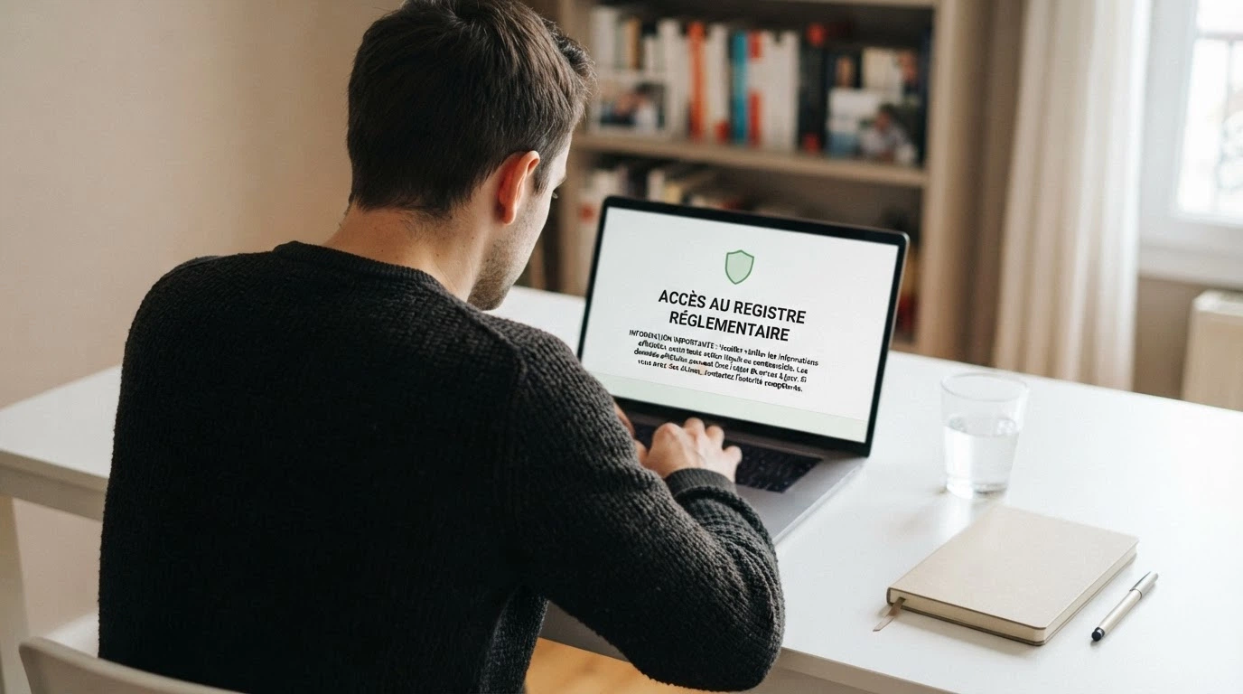 Page d'accueil du site de l'ANJ affichant le registre des opérateurs agréés