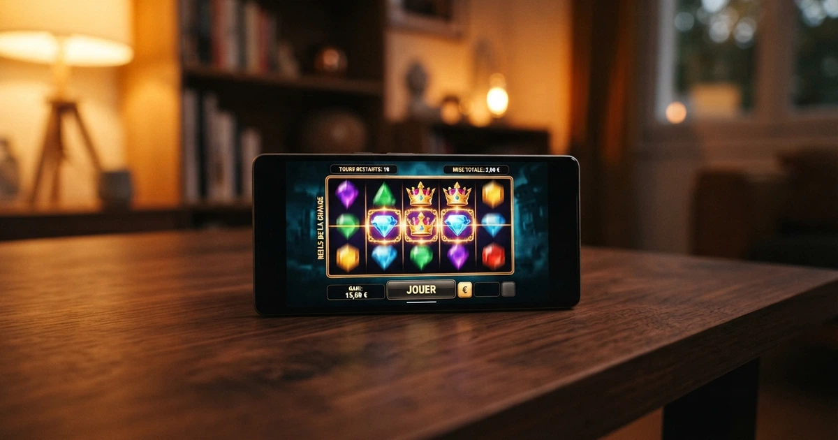 Interface d'un casino en ligne affichant une offre de free spins sans dépôt avec le compteur de tours gratuits et les conditions en petits caractères