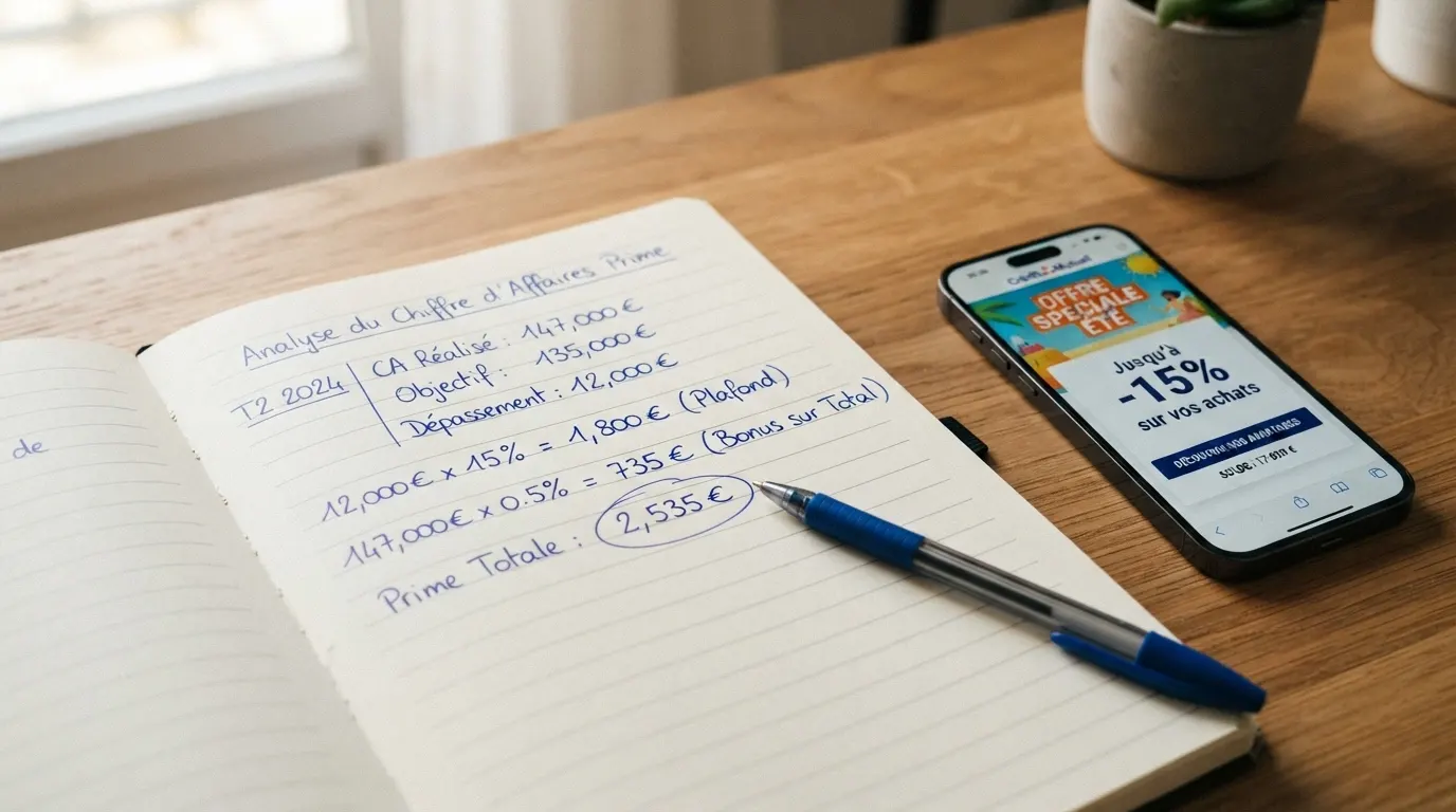 Calcul manuscrit du turnover d'un bonus de bienvenue avec le wager, le montant et la mise maximale